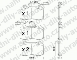 Brzdové desky Přední TRW , GDB1392, ALFA ROMEO 147