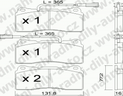 Brzdové desky Přední TRW , GDB1645, ALFA ROMEO 156