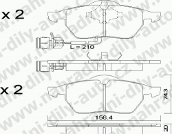 Brzdové desky Přední TRW , GDB1049, AUDI 100 (4A-C4)