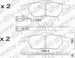 Brzdové desky Přední TRW , GDB1049, AUDI 100 (4A-C4)