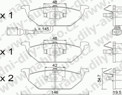 Brzdové desky Přední TRW , GDB1386, AUDI A3 (8L)