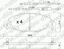 Brzdové desky Přední TRW , GDB1449, CITROEN C5 