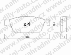 Brzdové desky Přední TRW , GDB3108, DAEWOO TICO 