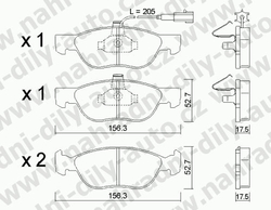 Brzdové desky Přední TRW , GDB1290, FIAT BRAVA 