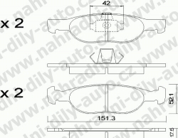 Brzdové desky Přední TRW , GDB1339, FIAT PUNTO 