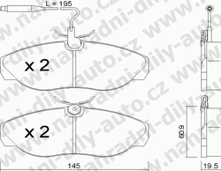 Brzdové desky Přední TRW , GDB1105, FIAT DUCATO 