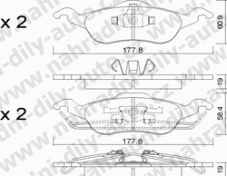 Brzdové desky Přední TRW , GDB1358, FORD FOCUS 