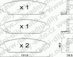 Brzdové desky Přední TRW , GDB3189, HONDA CIVIC VI