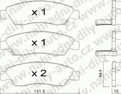 Brzdové desky Přední TRW , GDB1164, HONDA JAZZ (GD)