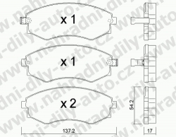 Brzdové desky Přední TRW , GDB3256, HYUNDAI LANTRA (J-1)