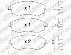 Brzdové desky Přední TRW , GDB3256, HYUNDAI SONATA II