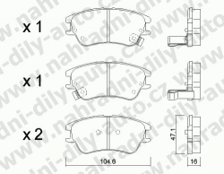 Brzdové desky Přední TRW , GDB3377, HYUNDAI ATOS Van