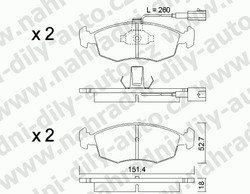 Brzdové desky Přední TRW , GDB1058, LANCIA DEDRA 