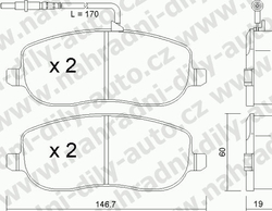 Brzdové desky Přední TRW , GDB1503, LANCIA PHEDRA 