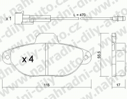 Brzdové desky Přední TRW , GDB1115, LANCIA Y 