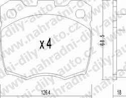 Brzdové desky Přední TRW , GDB1452, LAND ROVER LAND