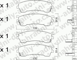 Brzdové desky Přední TRW , GDB1139, MAZDA 626 (GE)