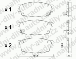 Brzdové desky Přední TRW , GDB3309, MAZDA 6 