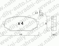 Brzdové desky Přední TRW , GDB1028, MAZDA MX 5