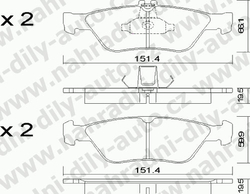 Brzdové desky Přední TRW , GDB1205, MERCEDES Classe C