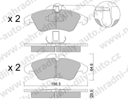 Brzdové desky Přední TRW , GDB1220, MERCEDES SPRINTER 200