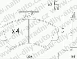 Brzdové desky Přední TRW , GDB1198, MITSUBISHI CARISMA (DA)