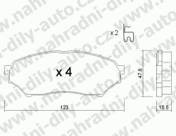 Brzdové desky Přední TRW , GDB3270, MITSUBISHI PAJERO PININ