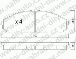 Brzdové desky Přední TRW , GDB3394, NISSAN PATROL GR