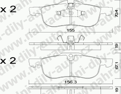 Brzdové desky Přední TRW , GDB1374, ROVER 75 