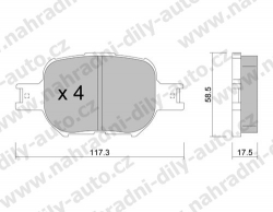 Brzdové desky Přední TRW , GDB3316, TOYOTA COROLLA VERSO