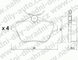 Brzdové desky Zadní TRW, GDB1147, ALFA ROMEO 164