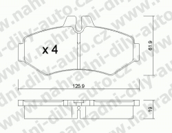 Brzdové desky Zadní TRW, GDB1399, MERCEDES SPRINTER 300