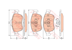 Brzdové desky Přední TRW , GDB1789, DACIA DOKKER [12-]