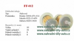 palivový filtr, FF-012, FIAT TEMPRA 03/90-08/97