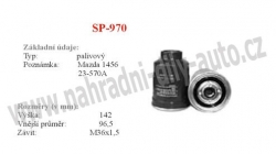 palivový filtr, SP-970, ISUZU TROOPER 01/83-