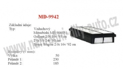 Vzduchový filtr MANN-FILTER, C 2438, MITSUBISHI PAJERO PININ 09/99-