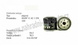 Olejový filtr MANN-FILTER, W 712/54, JEEP WRANGLER II (TJ)  08/96-