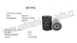 Olejový filtr MANN-FILTER, WP 928/82, NISSAN PATROL GR II 06/97-