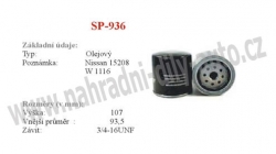 Olejový filtr MANN-FILTER, W 920/14, NISSAN VANETTE CARGO  (HC 23)  01/95-