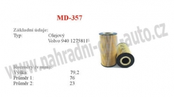 Olejový filtr MANN-FILTER, HU 819 x, VOLVO S40 07/95-12/03