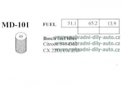 Palivový filtr MANN-FILTER, P 78 x, RENAULT TRAFIC 03/80-03/01