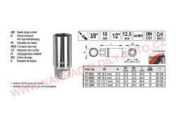 Nástavec na svíčky 1/2 21mm Yato YT-1254X